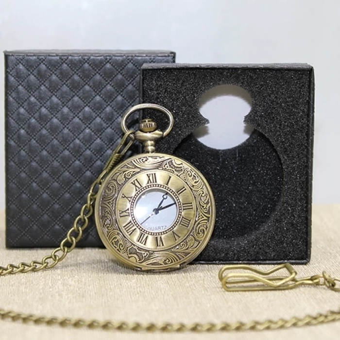 KESGİN MARKET® Özel Kutulu Antik Köstekli Saat Alk4668