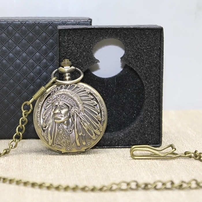 KESGİN MARKET® Özel Kutulu Kızılderili Köstekli Saat Alk4683