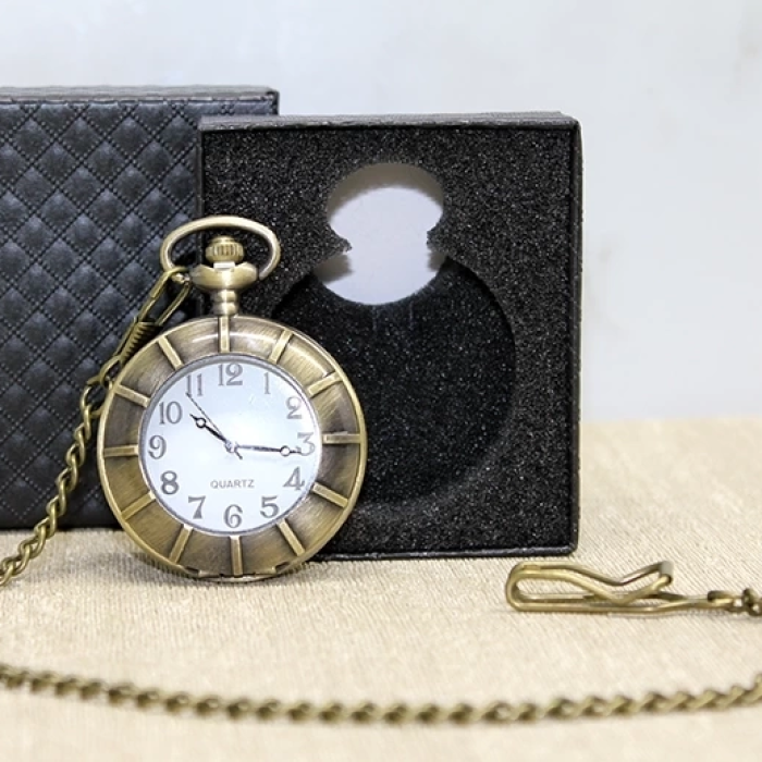 KESGİN MARKET® Özel Kutulu Antik Köstekli Saat Alk4684