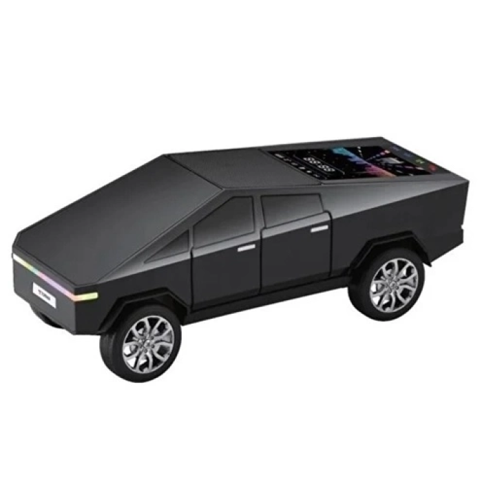 KESGİN MARKET® D68 Cyber Model Araba Tasarımlı Bluetooth Hoparlör 15w Güçlü Ses Rgb Led /tws/usb Siyah