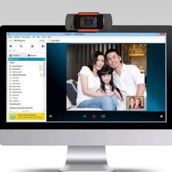 KESGİN MARKET® Webcam Orjınal 1080p Konferans Kamera Dahili Mikrofon Chat Görüntülü Sohbet Yayın Kamerası Hd Video