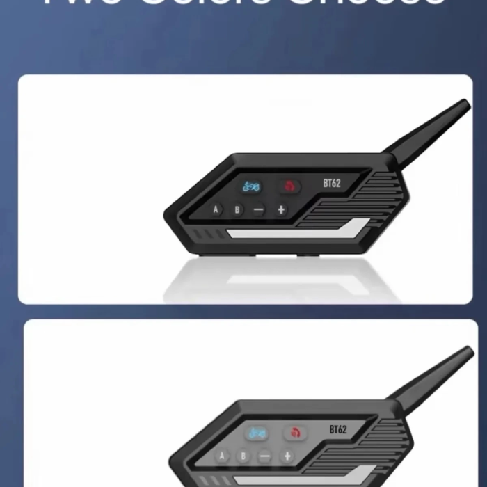 KESGİN MARKET® Bt62 Motosiklet Kask Kulaklığı Bluetooth Intercom 2 Intercom Bağlantılı
