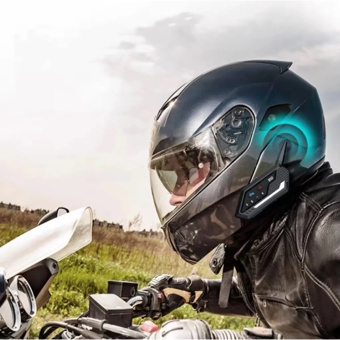 KESGİN MARKET® Bt62 Motosiklet Kask Kulaklığı Bluetooth Intercom 2 Intercom Bağlantılı