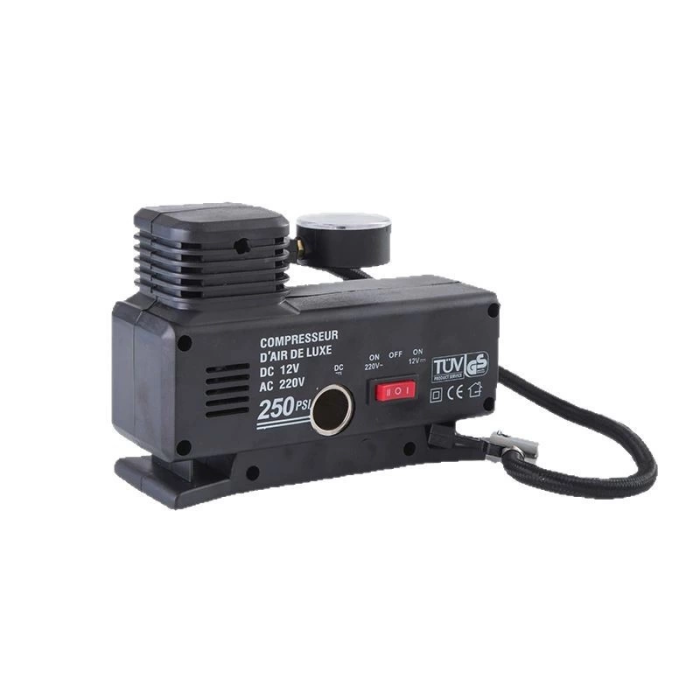 KESGİN MARKET® 220v Ile 12v Oto Elektriği Çalışan Hava Lastik Şişirme Kompresörü 250 Psı Çok Amaçlı Yol Yardımı