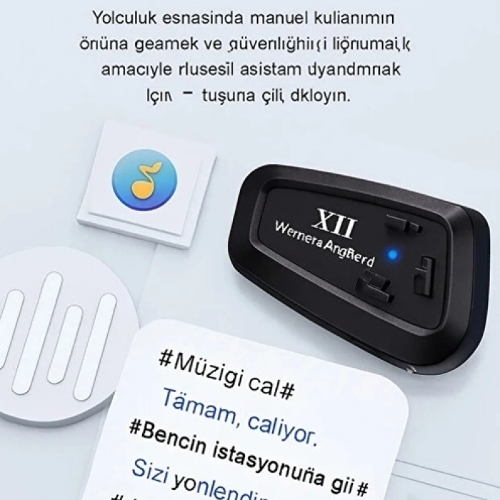KESGİN MARKET® Y11 Bluetooth Kulaklık Mikrofonlu Motosiklet Kulaklığı İntercom Bt 5.3