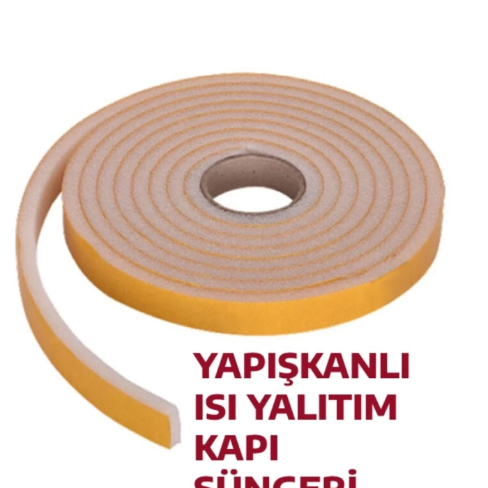 KESGİN MARKET® 5 Adet 3 Metre Yapışkanlı Kapı Bandı Isı Yalıtım Süngeri