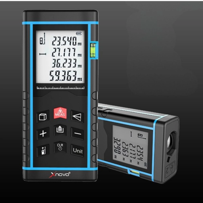 KESGİN MARKET® Profesyonel 40 Metre Dijital Lazer Metre Ölçer Lcd Ekran, Su Terazili, Alan Hacim, Pisagor Hesaplama Ve 20 Kayıt Hafızası