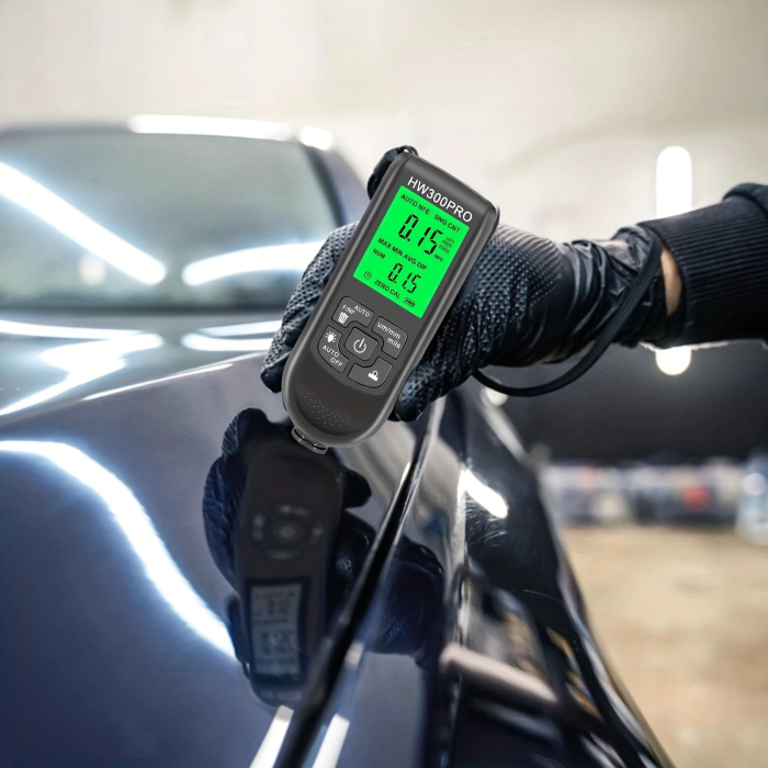 KESGİN MARKET® Hw-300pro Oto Boya Kalınlık Ölçer Fe Nfe 2000µm + 2 Fonksiyonlu Bardak Tutucu Hediyeli