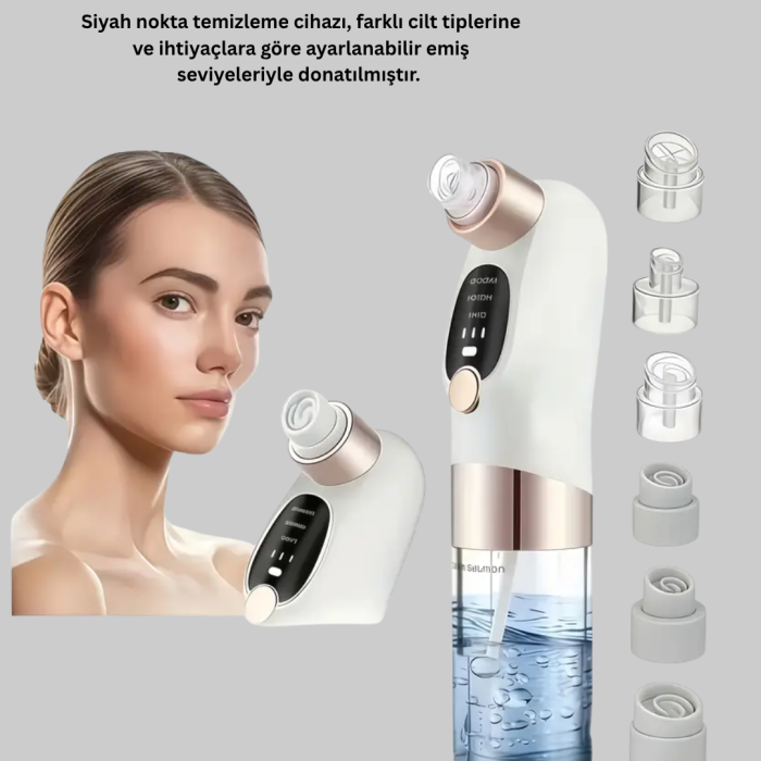 KESGİN MARKET® Vakum Teknolojili Siyah Nokta Temizleyici – Cilt Tonu Eşitleyen Masajlı Cilt Bakım Cihazı