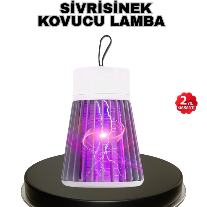 KESGİN MARKET® Mor Işıklı Şarjlı Böcek Öldürücü Lamba – Ev, Balkon ve Kamp Kullanımına Uygun