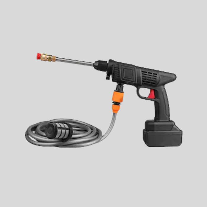 KESGİN MARKET® Taşınabilir Basınçlı Yıkama Makinesi – 5m Hortumlu, Köpük Şişeli, 48V Güçlü