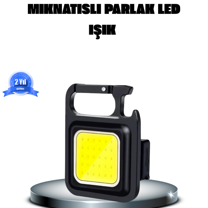 KESGİN MARKET® LED Mini Anahtarlık Fener – 1000 Lümen Güçlü Işık ve USB Type-C Şarjlı