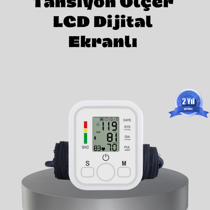KESGİN MARKET® Üst Koldan Ölçüm Dijital Tansiyon Aleti – IHB Aritmi Uyarılı ve Çift Hafızalı (Kopya)