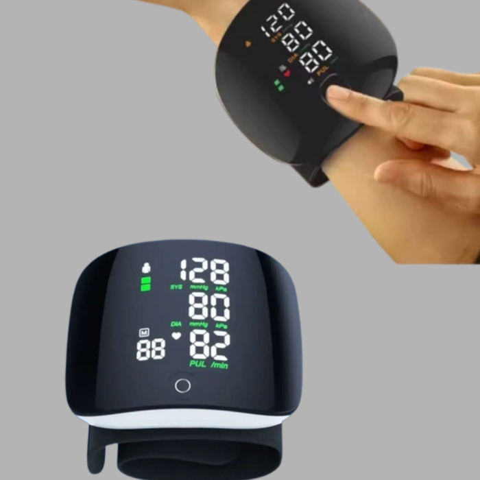 KESGİN MARKET® Taşınabilir Dijital Tansiyon Aleti – Bilekten Ölçüm, Aritmi Uyarısı ve Risk Göstergesi