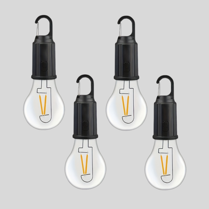 KESGİN MARKET® Şarjlı Kancalı LED Lamba – Kamp, Balkon ve Acil Durum Işığı