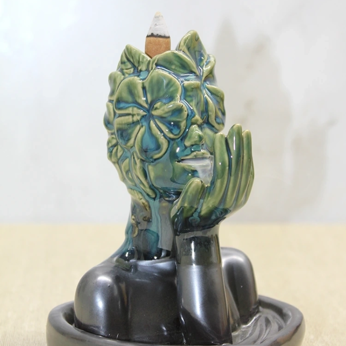 KESGİN MARKET® Seramik Doğanın Yüzü Geri Akış Tütsülük Alk4439