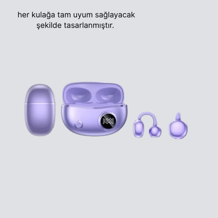 KESGİN MARKET® Kulak Arkası Klipsli Bluetooth Kulaklık YXG10 Silikon Malzemeli Ergonomik