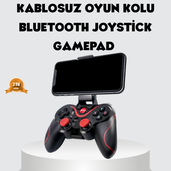 KESGİN MARKET® Bluetooth Gamepad Kablosuz Oyun Kumandası Tek Cihaz Destekli