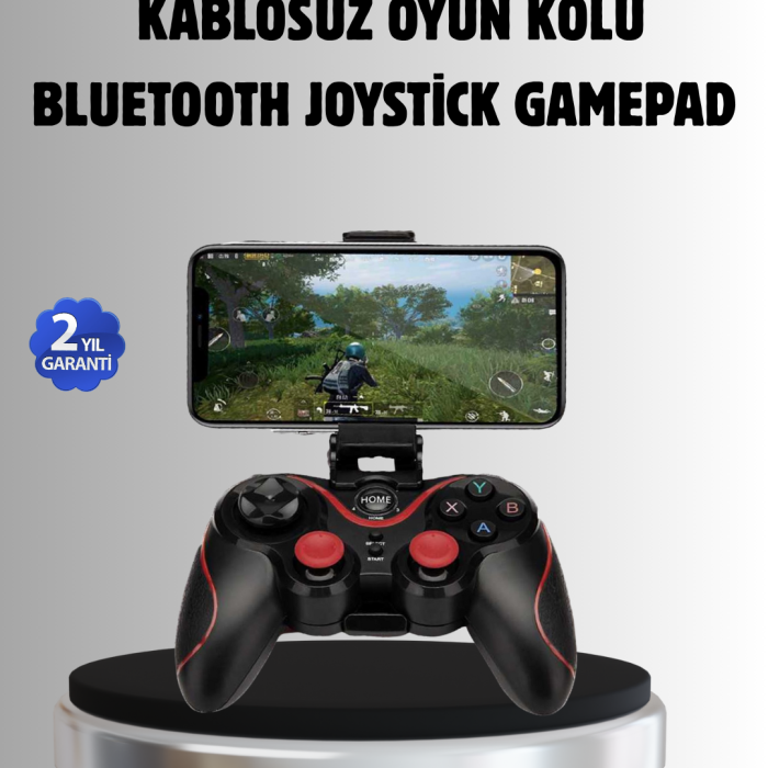 KESGİN MARKET® Bluetooth Kablosuz Gamepad TV PC Telefon Uyumluluğu Kolay Bağlantılı
