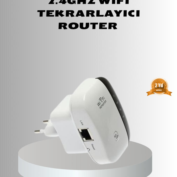 KESGİN MARKET® 2.4G WiFi Sinyal Çoğaltıcı Router Genişletici Güçlü Antenli