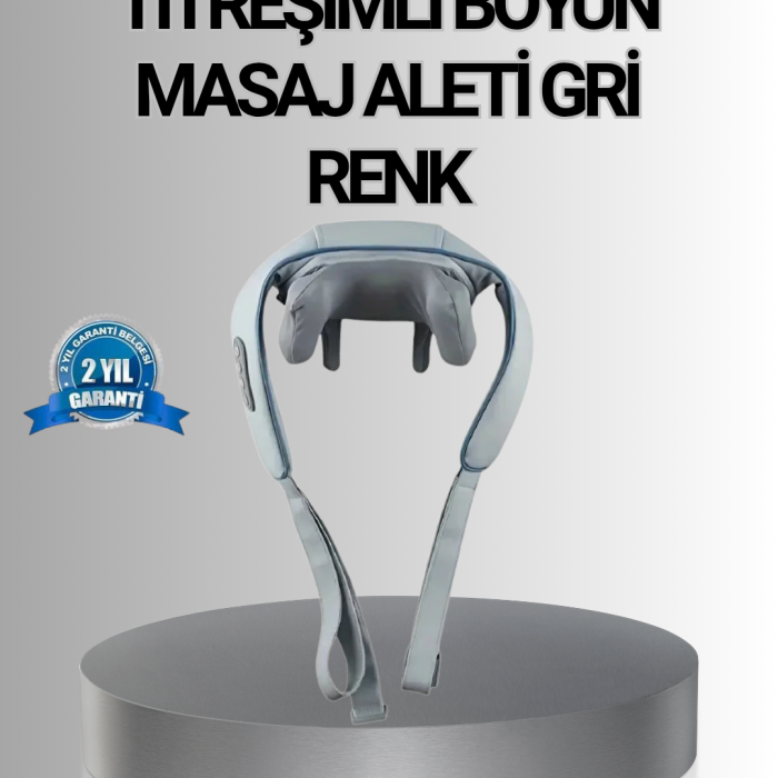 KESGİN MARKET® Titreşimli Boyun Masaj Cihazı Isı Terapili Şarjlı VNB-01 Ergonomik U Tasarım