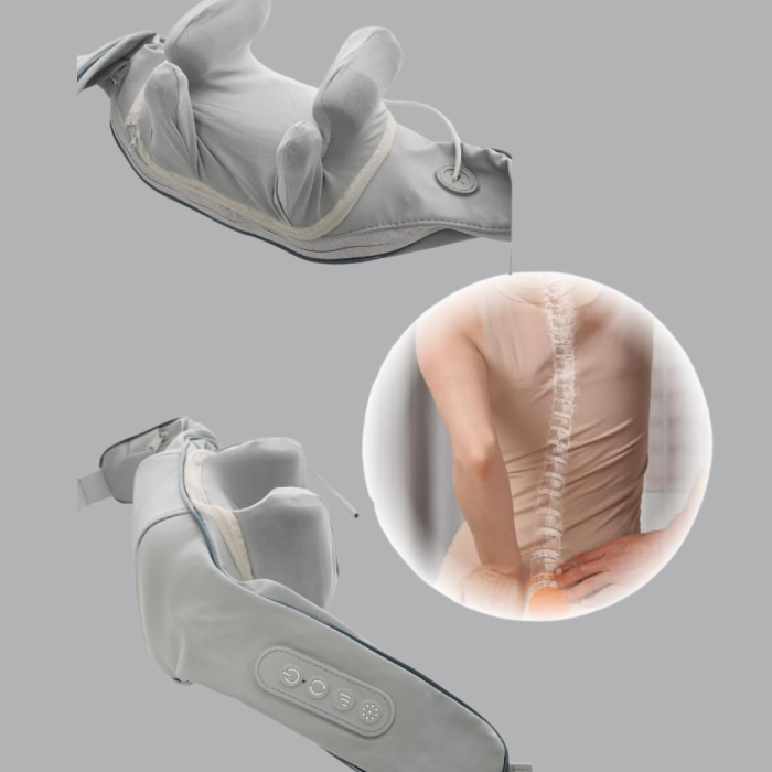 KESGİN MARKET® Titreşimli Boyun Masaj Cihazı Isı Terapili Şarjlı VNB-01 Ergonomik U Tasarım