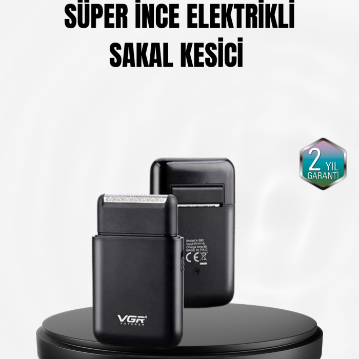 KESGİN MARKET® Taşınabilir Elektrikli Tıraş Makinesi USB Şarjlı 5W Motor ve 0.3 mm Hassas Kesim