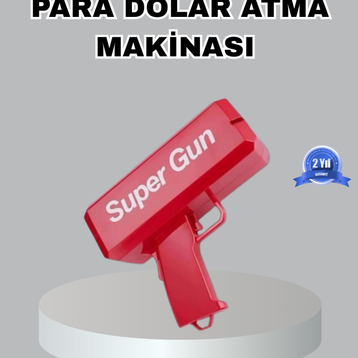 KESGİN MARKET® Para Saçma Makinesi Kırmızı Model 100’lü Sahte Para Hediyeli