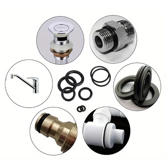 KESGİN MARKET® 225 Parça Kauçuk Conta Seti ,kendiliğinden Saklama Kutulu O Halkası Seti