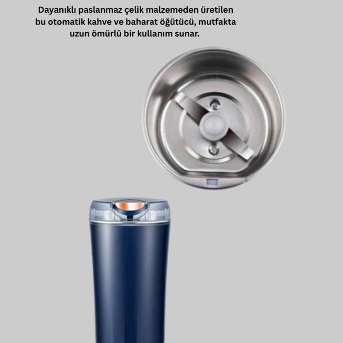 Otomatik Kahve ve Baharat Öğütücü Paslanmaz Çelik Yedek Bıçaklı