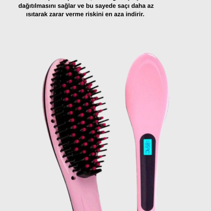 KESGİN MARKET ® Profesyonel Saç Düzleştirici 5 Kademeli Isı Ayarlı Seramik Plakalı