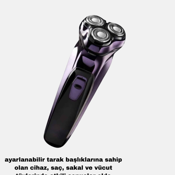 Kompakt Şarjlı Saç Sakal Tıraş Makinesi Kuru Kullanım Özellikli