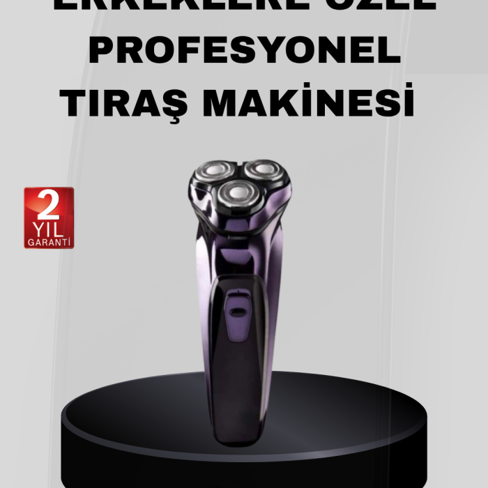 Profesyonel Şarjlı Tıraş Makinesi Ayarlanabilir Başlıklı Kablosuz