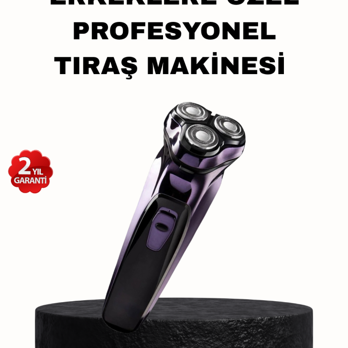 Şarjlı Saç ve Sakal Tıraş Makinesi Kablosuz Kompakt Tasarımlı
