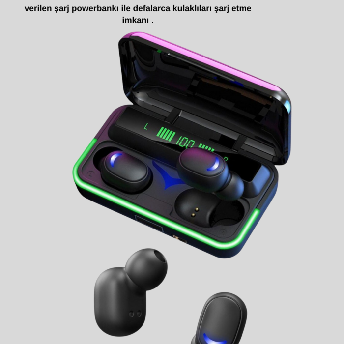 Gaming Bluetooth Kulaklık 800mAh Powerbank Düşük Gecikmeli