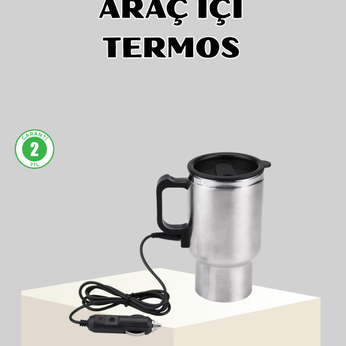 12W Araç Tipi Su Isıtıcı Kupa Bardak Pratik Isıtmalı