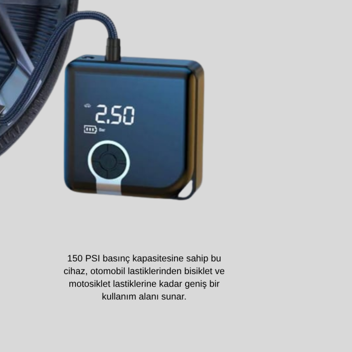 Taşınabilir Akıllı Hava Kompresörü Yüksek Basınç Kapasiteli