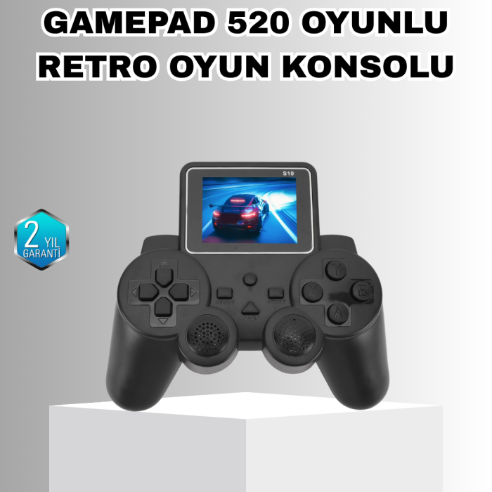 Mini Retro Oyun Konsolu S10 2.8 İnç Ekran Taşınabilir Klasik Atari