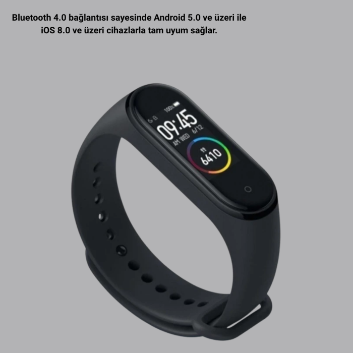 Bluetooth Akıllı Bileklik Spor Modlu Kalp Atış Takipli Uyku Analizli