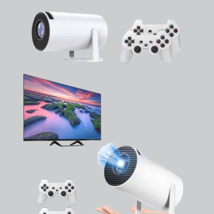 KESGİN MARKET ® Kablosuz Projeksiyon Cihazı 4K Destekli HDMI USB Oyun Uyumlu