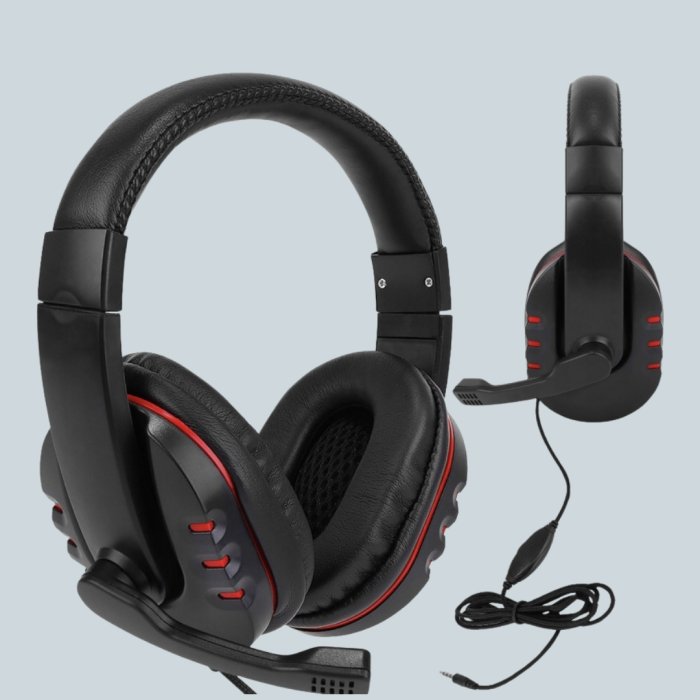 Kırmızı Oyuncu Kulaklığı Bilgisayar Uyumlu Stereo Yüksek Ses Kaliteli