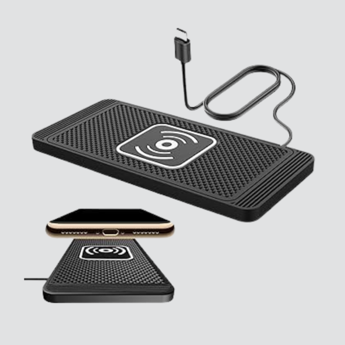 Manyetik Şarj Pedi 7.5W 10W 15W Hızlı Şarj Kaymaz Tabanlı