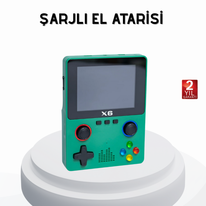 3.5 İnç IPS Ekranlı Taşınabilir Oyun Konsolu Ergonomik Çift Tetikli