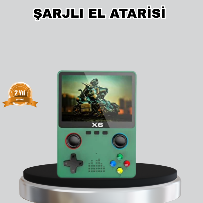 Retro Taşınabilir Konsol 3.5 IPS Ekran Ergonomik Çift LR Kontrollü