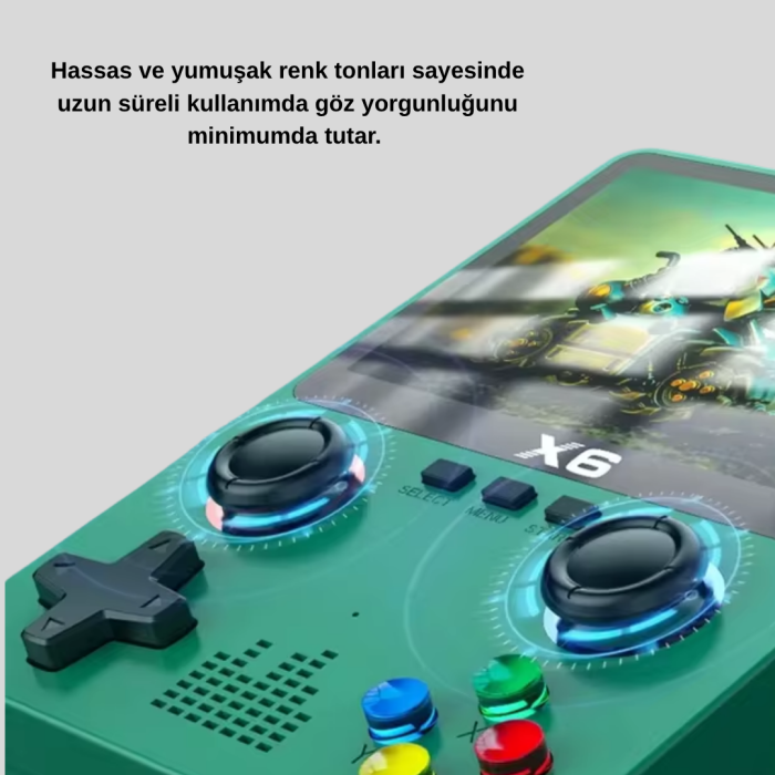 Retro Taşınabilir Konsol 3.5 IPS Ekran Ergonomik Çift LR Kontrollü