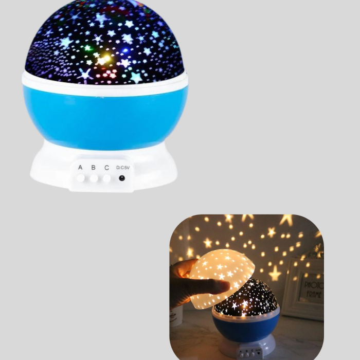 Renkli LED Gece Lambası 6 Işık Modlu Çocuk Odası Atmosfer Aydınlatma