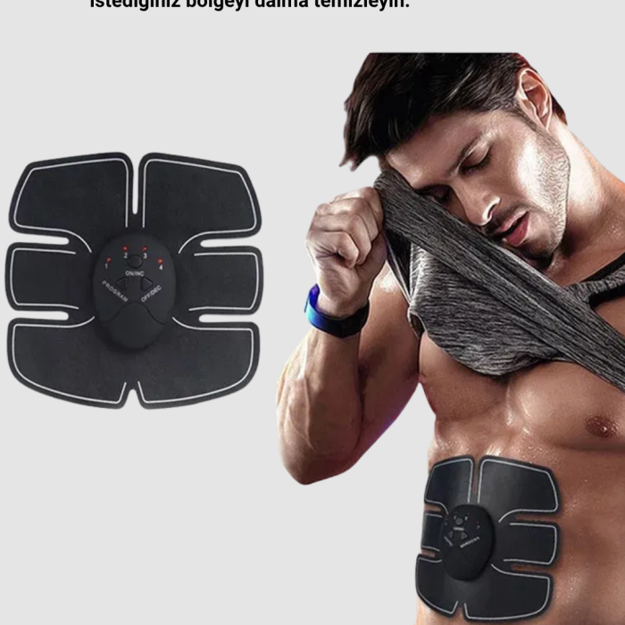 EMS Göbek ve Kol Kas Uyarıcı Cihaz 6 Modlu Elektronik Vücut Şekillendirici