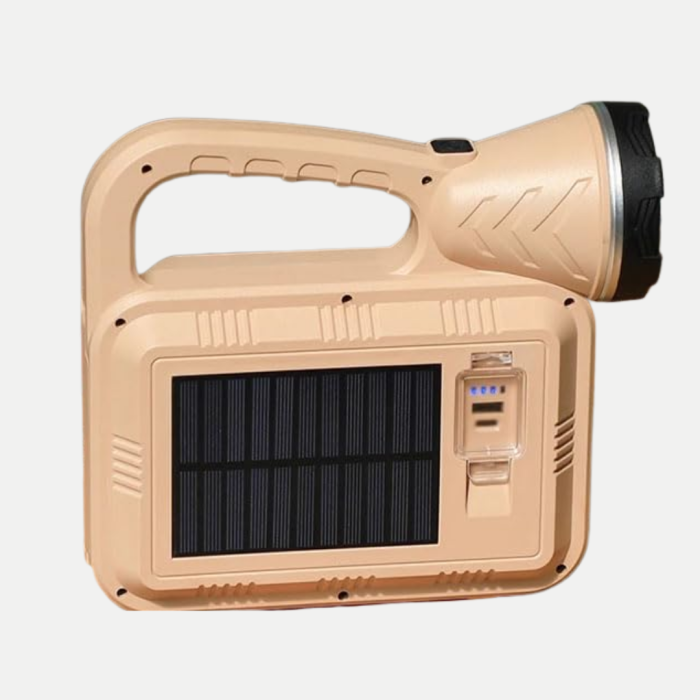 Solar Alev Işığı COB Teknolojili Taşınabilir El Feneri ve Kamp Lambası