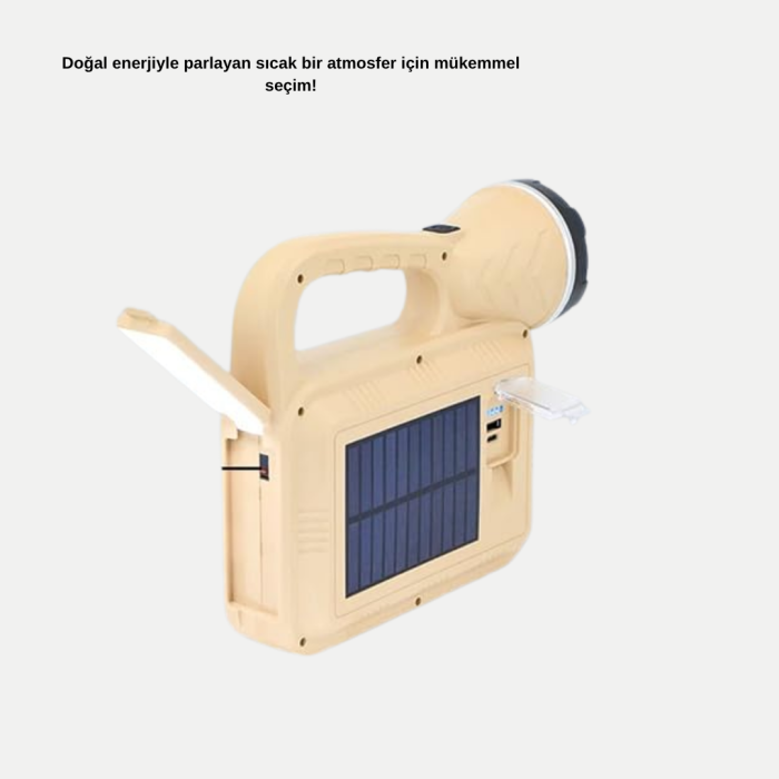 Güneş Enerjili Alev Efektli Lamba COB Led Su Geçirmez Çok Fonksiyonlu