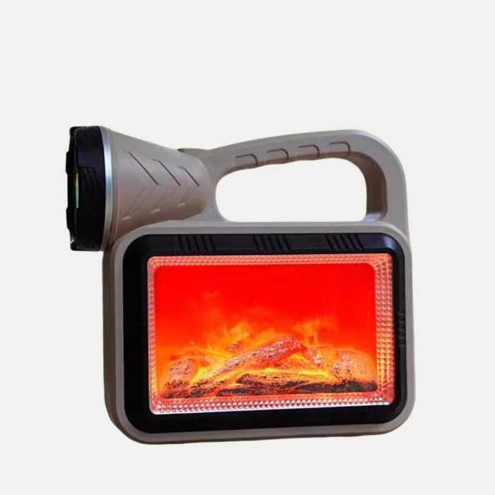 Alev Efektli Solar Lamba COB Işıklı Taşınabilir Bahçe Kamp Aydınlatma